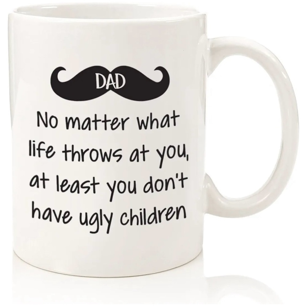 White Ceramic Dad Mug